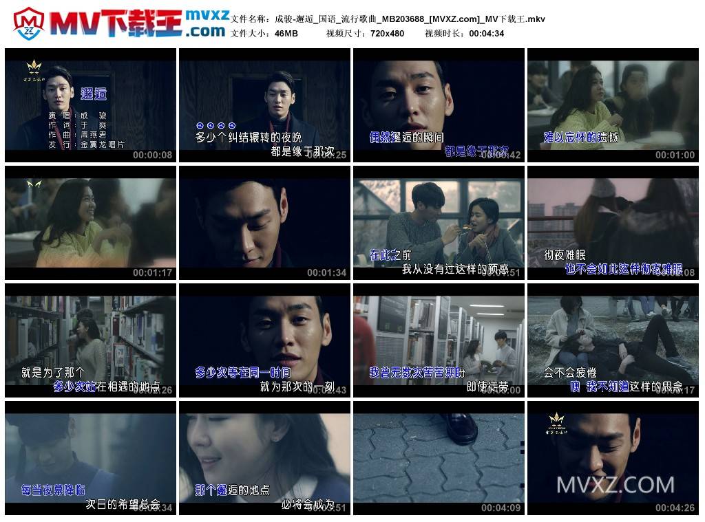 成骏-邂逅_国语_流行歌曲_MB203688